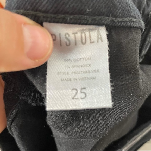 Pistola Distressed Raw Hem Ankle Skinny Jeans 25 - Picture 9 of 9